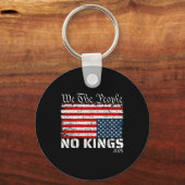 No Kings In America Dismiss Flag Upside We T キーホルダー (正面)