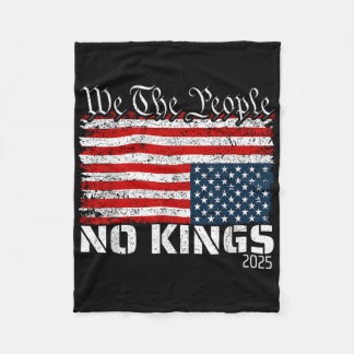 No Kings In America Dismiss Flag Upside We T フリースブランケット