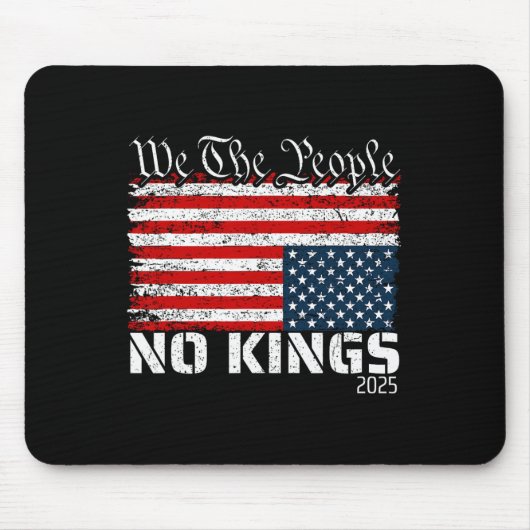 No Kings In America Dismiss Flag Upside We T マウスパッド (正面)