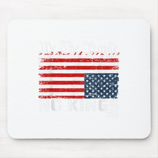 No Kings In America Dismiss Flag Upside We T マウスパッド (正面)