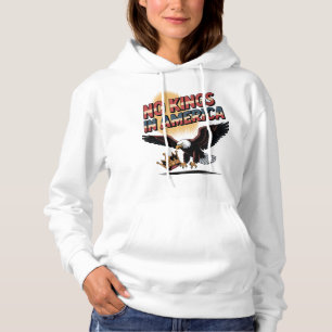 No Kings in America Eagle & Crown Art パーカ
