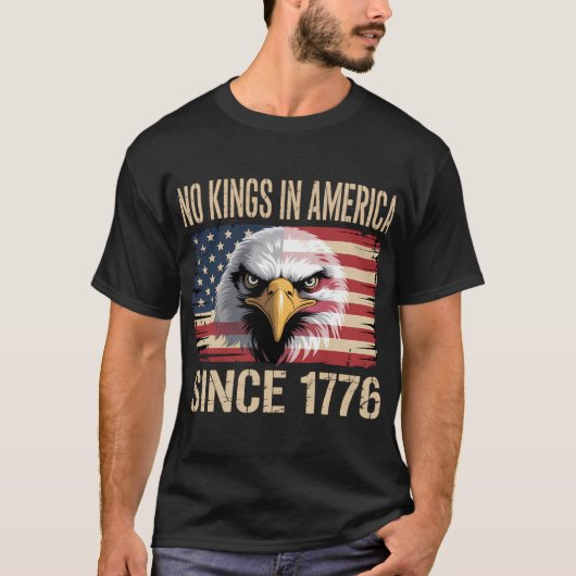 No Kings in America Eagle Graphic Tシャツ (正面)