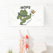 No Kings in America Frog No Kings Democracy 横断幕 (インサイチュ)