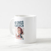 No Kings In America Just Famulous Queens Pride Mon コーヒーマグカップ (正面左)
