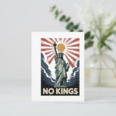 No Kings In America Liberity Status USA Democrats シーズンポストカード (スタンド正面)