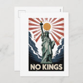 No Kings In America Liberity Status USA Democrats シーズンポストカード (正面/裏面)