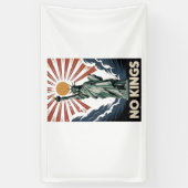 No Kings In America Liberity Status USA Democrats  横断幕 (縦)