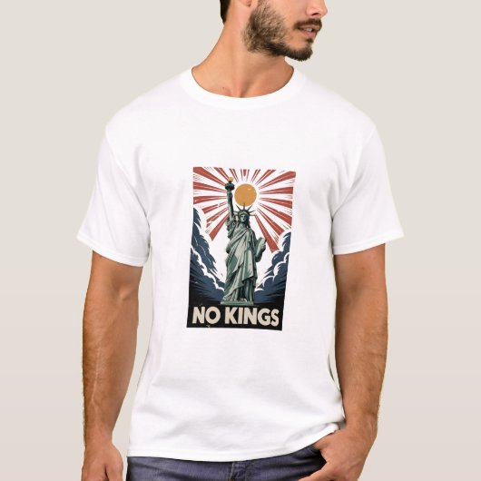 No Kings In America Liberity Status USA Democrats  Tシャツ (正面)