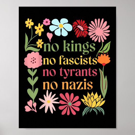 No Kings In America No Fascists We The People Poli ポスター (正面)