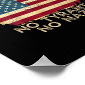 No Kings In America No Fascists We The People Poli ポスター (角)