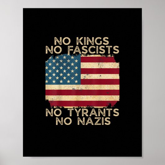 No Kings In America No Fascists We The People Poli ポスター (正面)