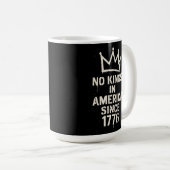 No Kings in America、No Kings Day Protest コーヒーマグカップ (正面右)