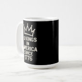 No Kings in America、No Kings Day Protest コーヒーマグカップ (正面左)