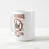 No Kings in America, No Kings Day Protest コーヒーマグカップ (正面左)