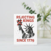 No Kings in America, No Kings Day Protest シーズンポストカード (スタンド正面)