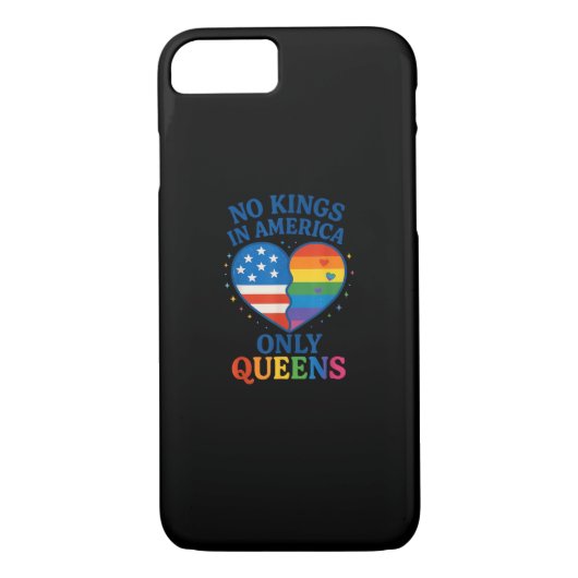 No Kings In America Only Queens Funny Queer Gay Pr Case-Mate iPhoneケース (裏面)