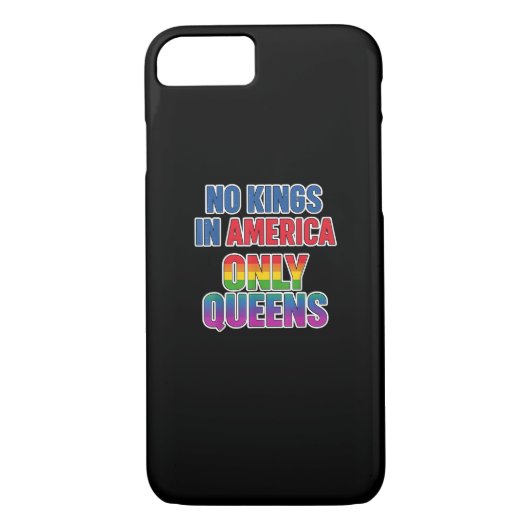 No Kings In America Only Queens Funny Queer Gay Pr Case-Mate iPhoneケース (裏面)