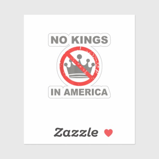 No Kings In America Patriotic Casual シール (シート)