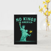 No Kings In America _ Patriotic Litical Design  カード (黄色い花)