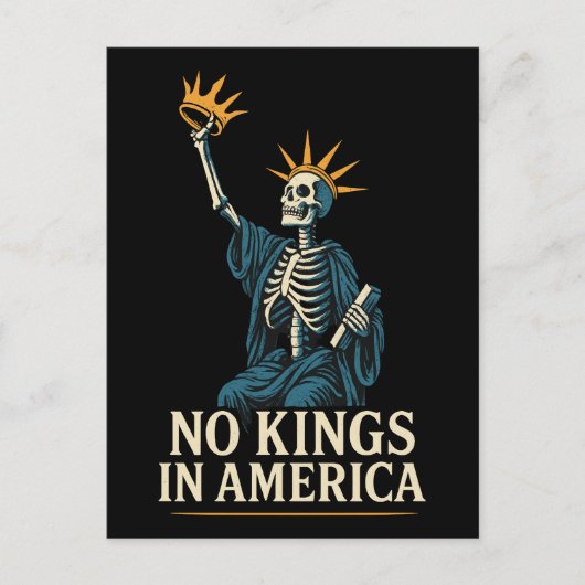 No Kings in America Protest シーズンポストカード (正面)