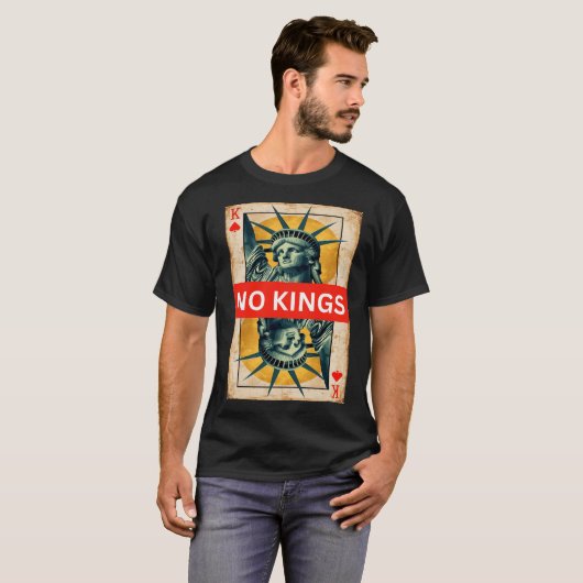 No kings in America resist 50501 movement Tシャツ (正面フル)
