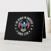 No Kings in America Since 1776 カード (正面)