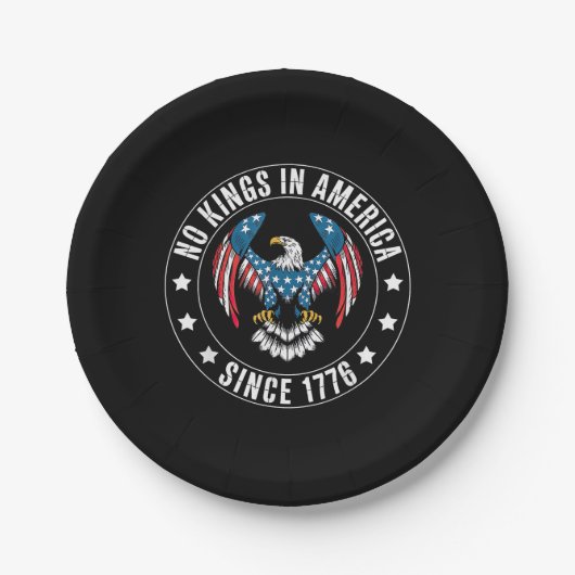 No Kings in America Since 1776 ペーパープレート (正面)