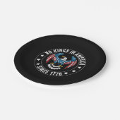No Kings in America Since 1776 ペーパープレート (アングル)