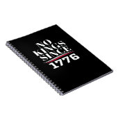 No Kings In America Since 1776 #1 Classic ノートブック (右側)