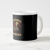 No Kings In America Since 1776 Anti-Donald Trumpp ジャンボコーヒーマグカップ (正面右)
