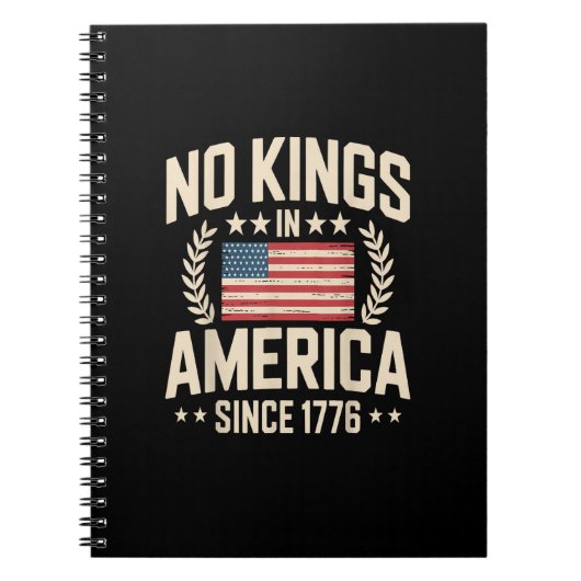 No Kings In America Since 1776 Casual Cool Design ノートブック (正面)
