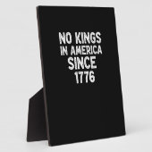 No Kings In America Since 1776 Democrats Patriotic フォトプラーク (側面)