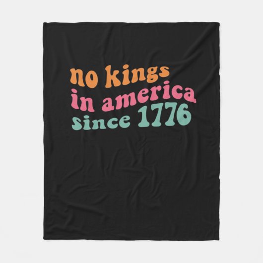 No Kings In America Since 1776 Freedom Classic フリースブランケット (正面)