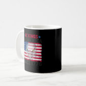 No Kings In America Since 1776 Freedom Creative De コーヒーマグカップ (正面左)