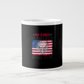 No Kings In America Since 1776 Freedom Creative De ジャンボコーヒーマグカップ