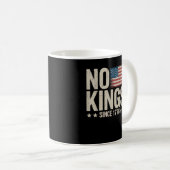 No Kings In America Since 1776 Freedom Spirit Look コーヒーマグカップ (正面右)