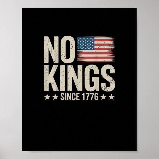 No Kings In America Since 1776 Freedom Spirit Look ポスター (正面)