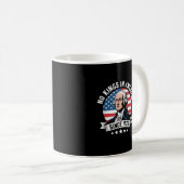No Kings In America Since 1776 Funny Freedom Vibe コーヒーマグカップ (正面右)