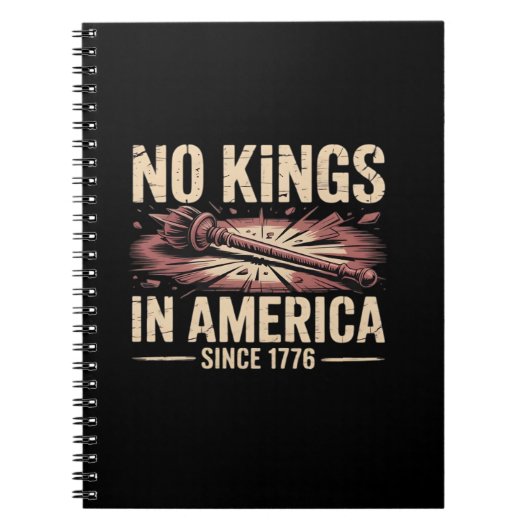 No Kings In America Since 1776 King Free Classic V ノートブック (正面)