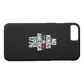 No Kings In America Since 1776 Minimal Clean Case-Mate iPhoneケース (裏面(横))
