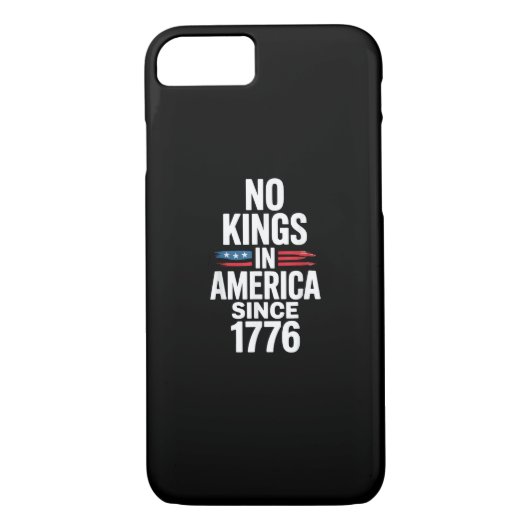 No Kings In America Since 1776 Minimal Clean Case-Mate iPhoneケース (裏面)