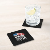 No Kings In America Since 1776 Protest Creative St スクエアペーパーコースター (インサイチュ)