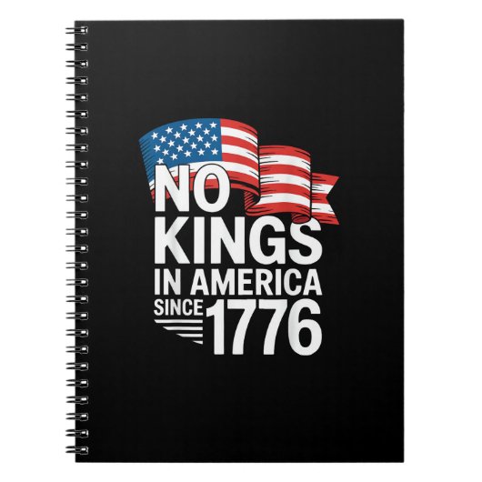 No Kings In America Since 1776 Protest Creative St ノートブック (正面)
