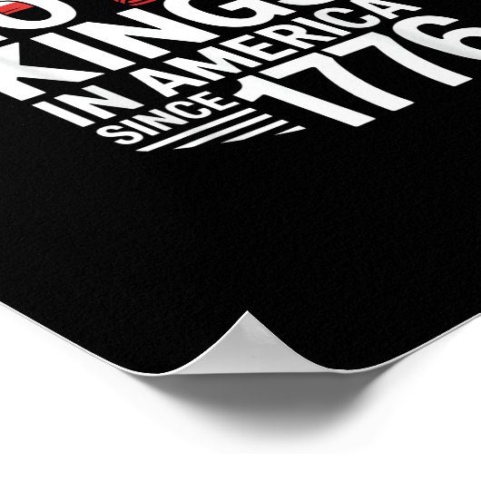 No Kings In America Since 1776 Protest Creative St ポスター (角)