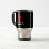 No Kings In America Since 1776 Resist 8647 US Flag トラベルマグ (正面左)