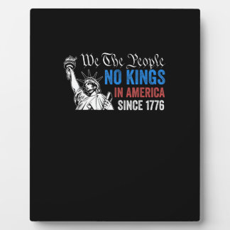 No Kings In America Since 1776 Retro Classic フォトプラーク