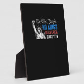 No Kings In America Since 1776 Retro Classic フォトプラーク (側面)