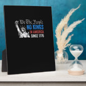 No Kings In America Since 1776 Retro Classic フォトプラーク (側面)