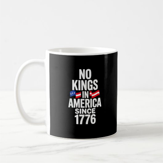 No Kings In America Since 1776 Simple Classic コーヒーマグカップ (左)