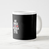 No Kings In America Since 1776 Simple Classic ジャンボコーヒーマグカップ (正面右)